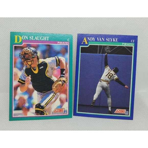 Vintage Mixed Lot Of 6 Mixed Player Pittsburgh Pirates Score 1991 Baseball Cards - Picture 7 of 8